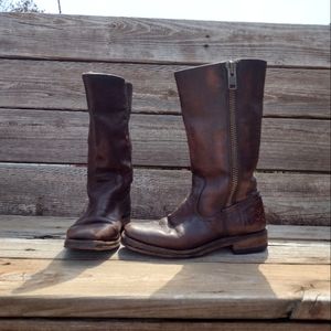 Frye Heath mid moto boots